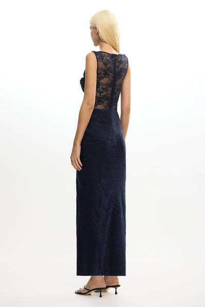 significant other nida sleeveless sheer lace maxi dress Significant Other Nida Maxi Dress | White | Size 2