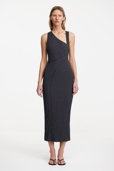 So Online AU Women's Charcoal Fitted Midi Dress, AU12 US8