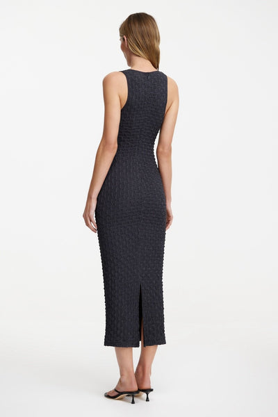 So Online AU Women's Charcoal Fitted Midi Dress, AU12 US8
