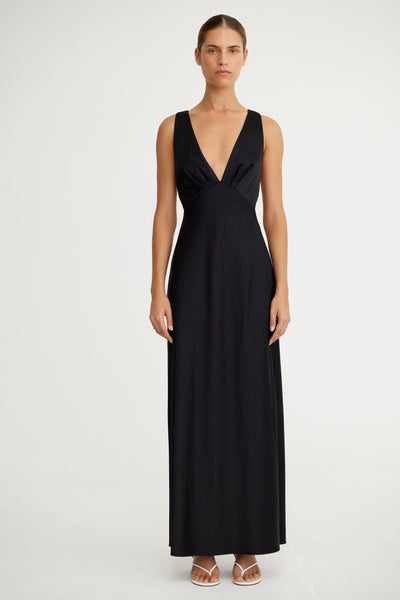 fadyen bias cut maxi dress black LUCILE BIAS MAXI DRESS