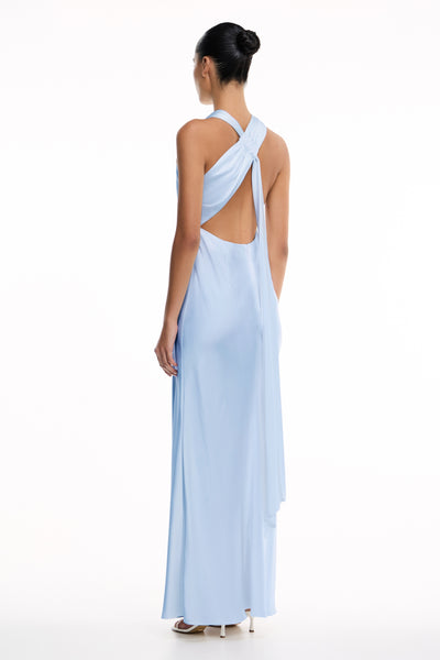 significant other anabell cowl neck maxi dress SO ONLINE AU Annabel Midi Satin Dress, Ice Blue, AU14 US10