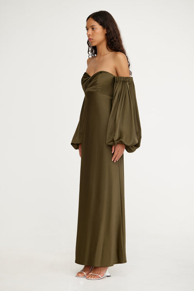 【FETICO】JERSEY OFF SHOULDER DRESS Fetico 24Aw Jersey Off Shoulder Dress Black size Df Os Women