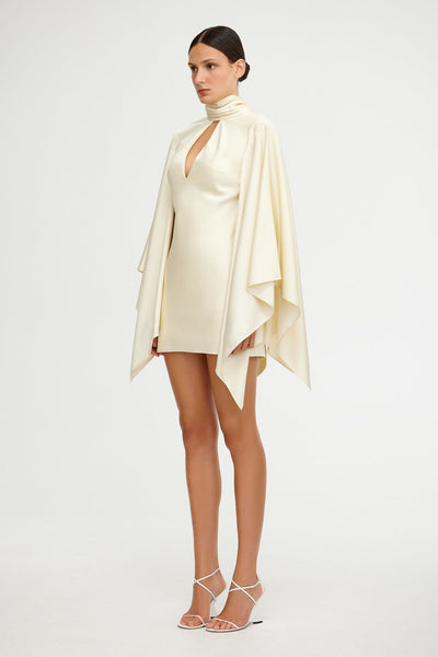 Adriana Long Sleeve Mini Dress for Women, Pearl Color, AU14 US10 Size, So Online AU Brand