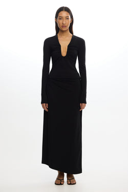CORE SD250493S_SHELBY_MAXI_SKIRT BLACK 1