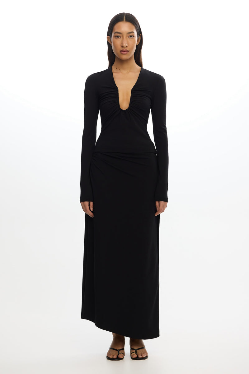 CORE SD250493S_SHELBY_MAXI_SKIRT BLACK 1