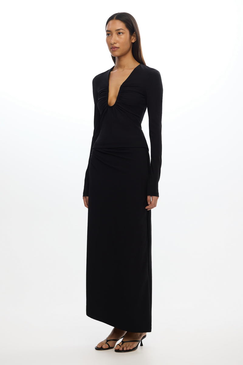 CORE SD250493S_SHELBY_MAXI_SKIRT BLACK 2