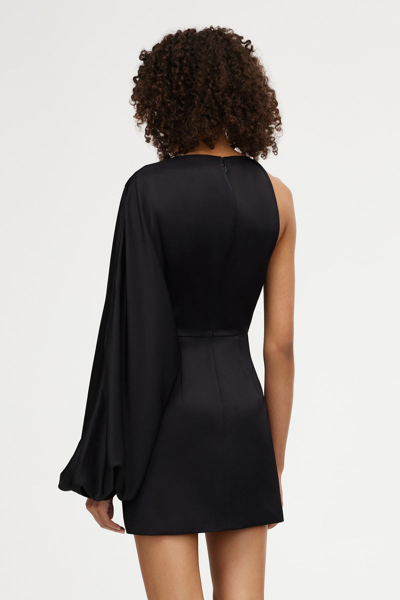 dannika mini dress SO ONLINE AU Women's Mini Satin Dress, Black Size AU16 US12