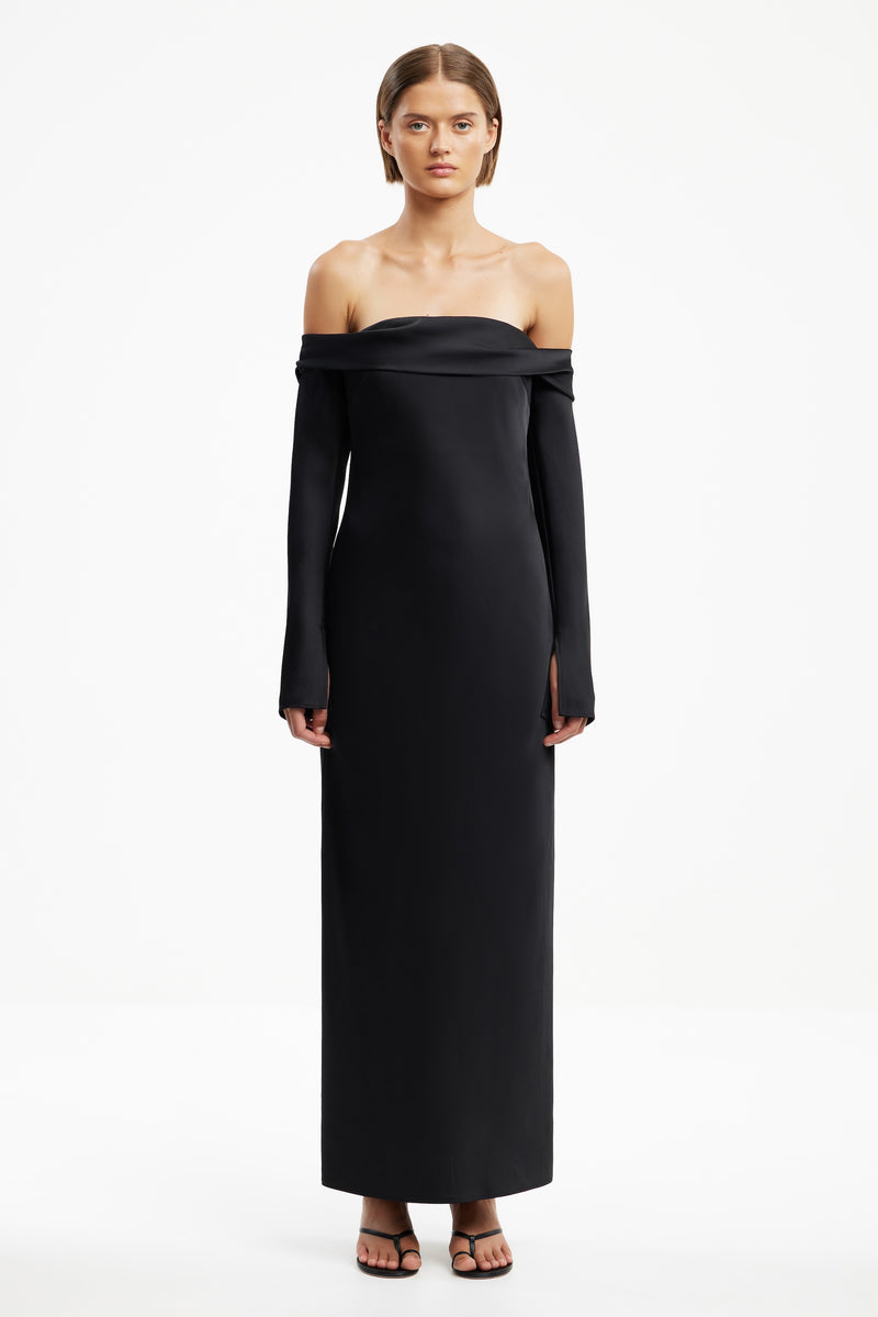 SO ONLINE AU Nadia Long Sleeve Maxi Dress, Black, AU6 US2 SO ONLINE AU Nadia Long Sleeve Maxi Dress, Black, AU6 US2