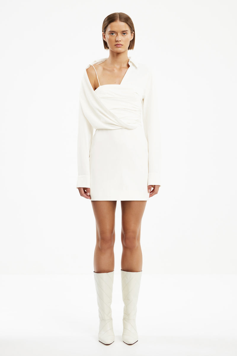 SOLENNE LONG SLEEVE MINI DRESS SOLENNE LONG SLEEVE MINI DRESS
