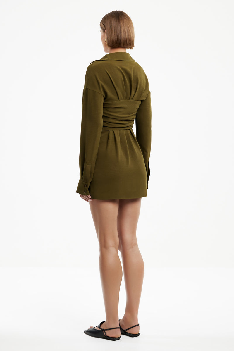 SOLENNE LONG SLEEVE MINI DRESS SOLENNE LONG SLEEVE MINI DRESS