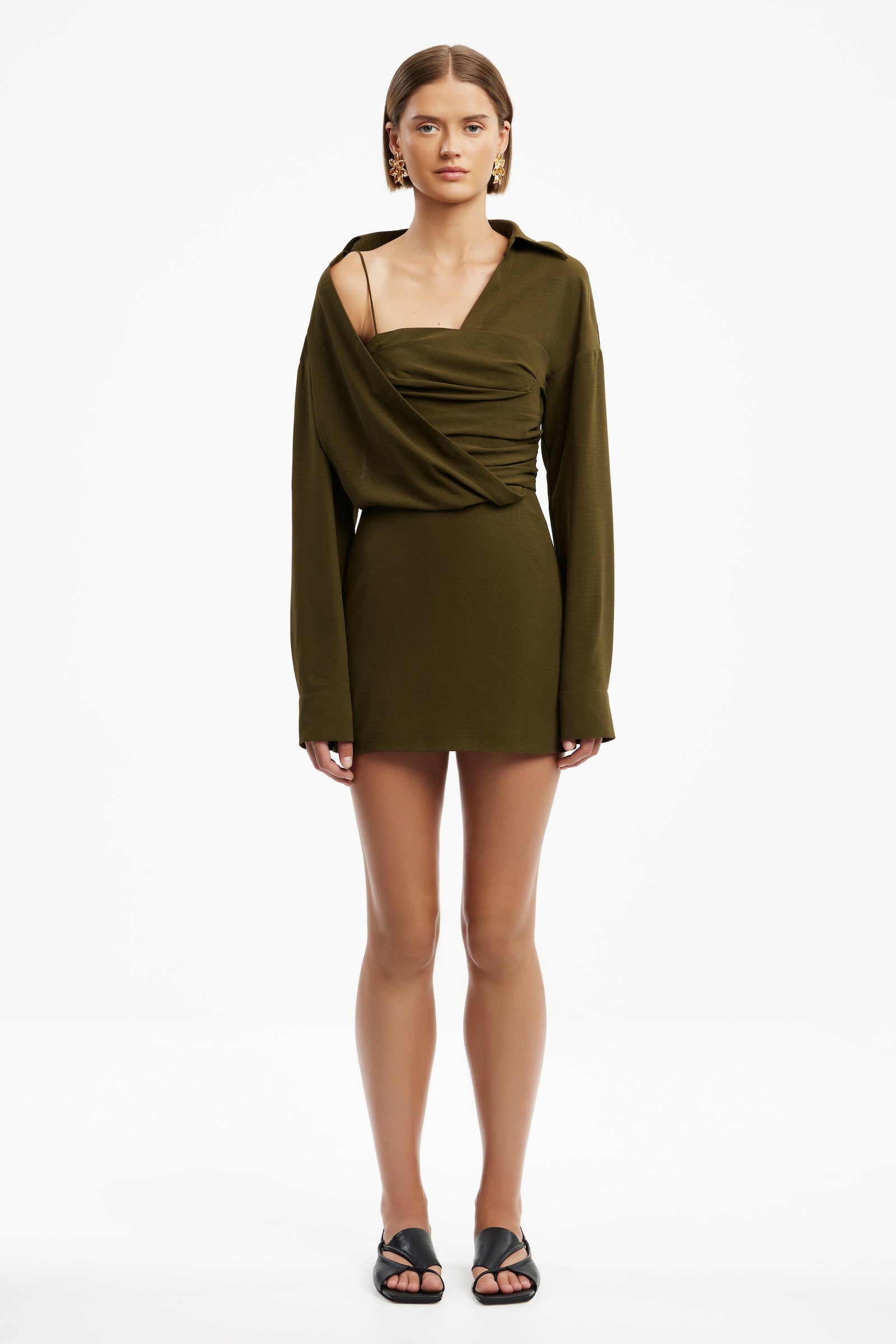 SOLENNE LONG SLEEVE MINI DRESS SOLENNE LONG SLEEVE MINI DRESS