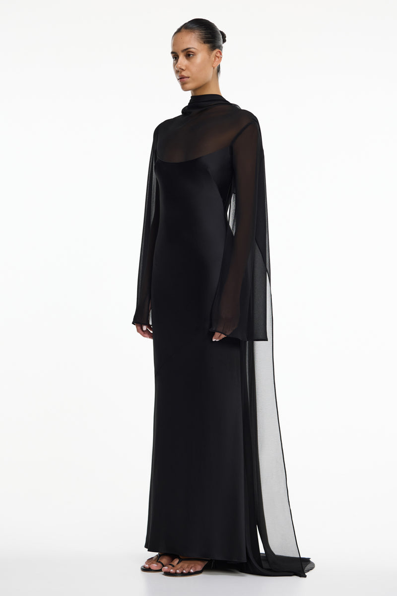 Devlyn Long Sleeve Gown in Black Significant Other Devlyn Long Sleeve Gown in Black Significant Other