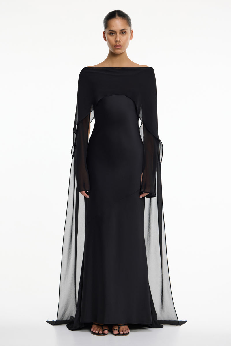 Devlyn Long Sleeve Gown in Black – Significant Other
