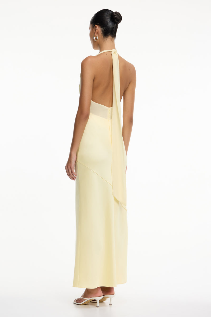 Devlyn Halter Maxi Dress in Butter Yellow – Significant Other