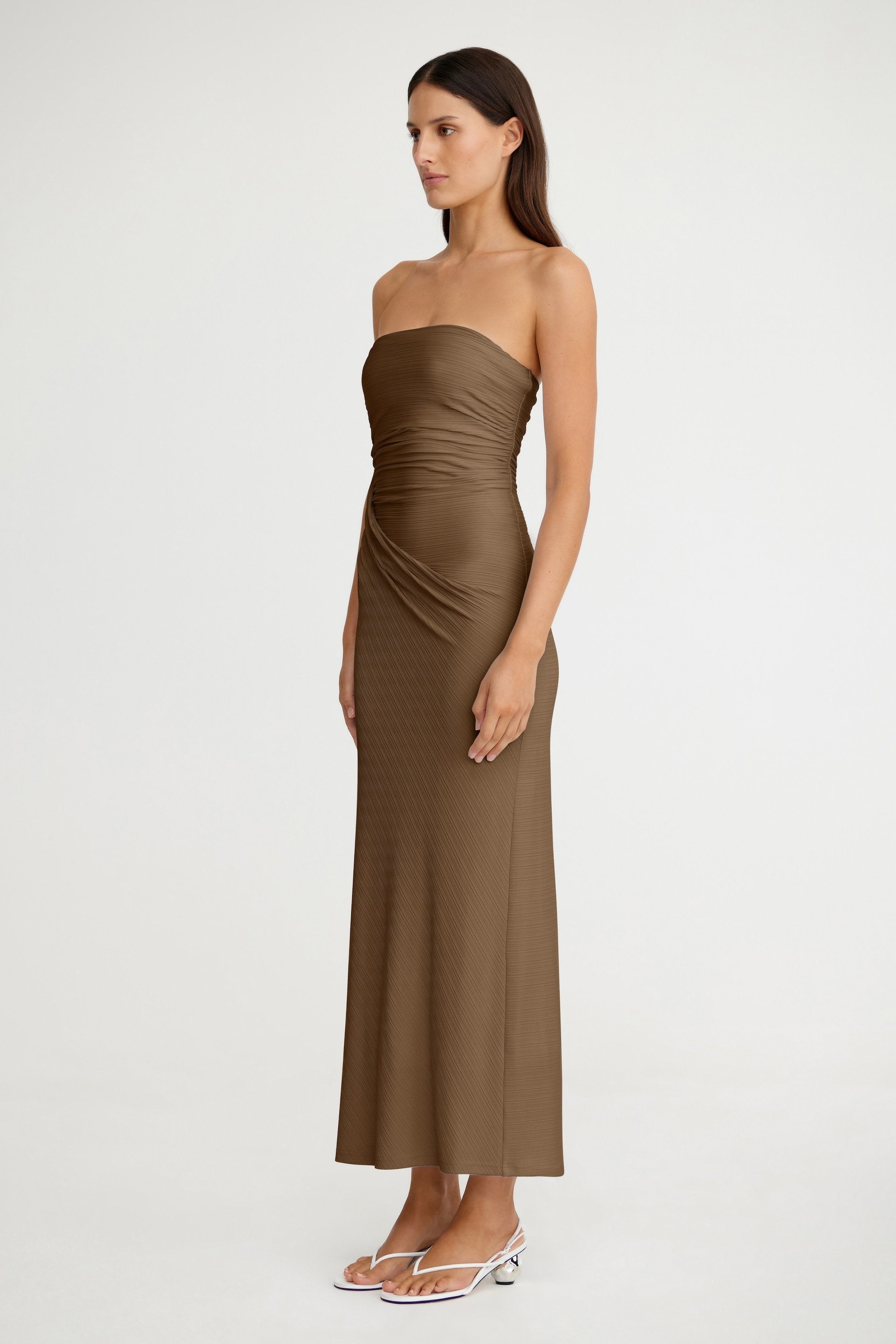 Coralie - Ankle Length Tweed Dress main image 1