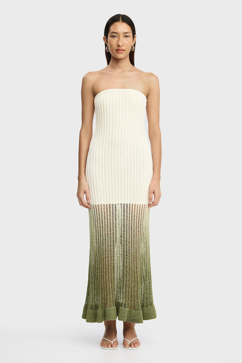Amaya Strapless Mini Dress for Women, Pesto Ombre, AU12 / US8, Cotton Polyester Blend Amaya Strapless Mini Dress for Women, Pesto Ombre, AU12 / US8, Cotton Polyester Blend