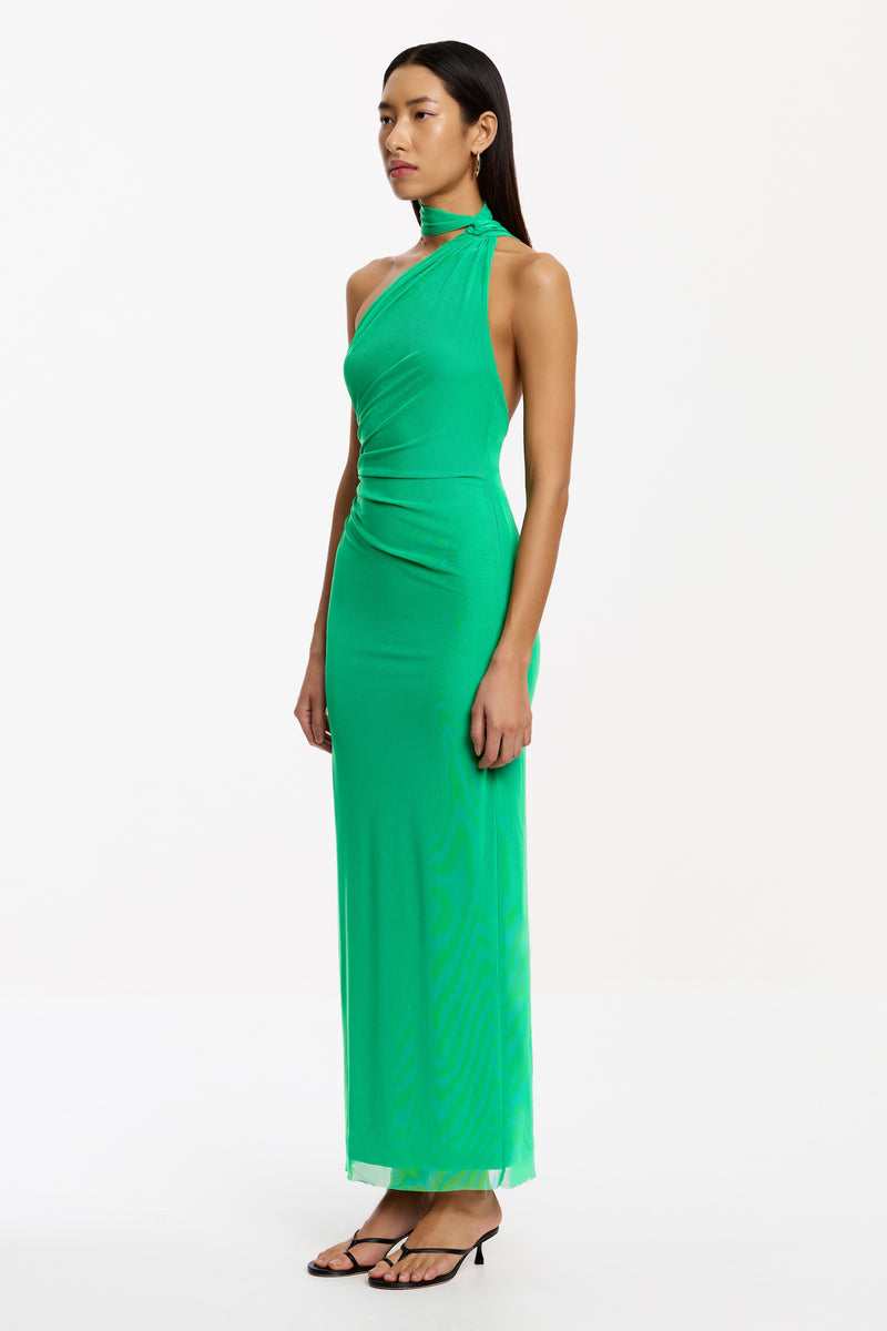 Avni Halter Maxi Dress in Apple Green Avni Halter Maxi Dress in Apple Green