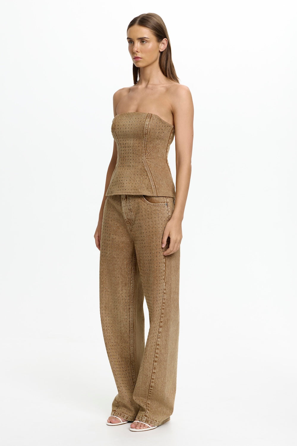 D1-SL260749T_MIRHA_STRAPLESS_TOP-BRONZE_METALLIC-2
