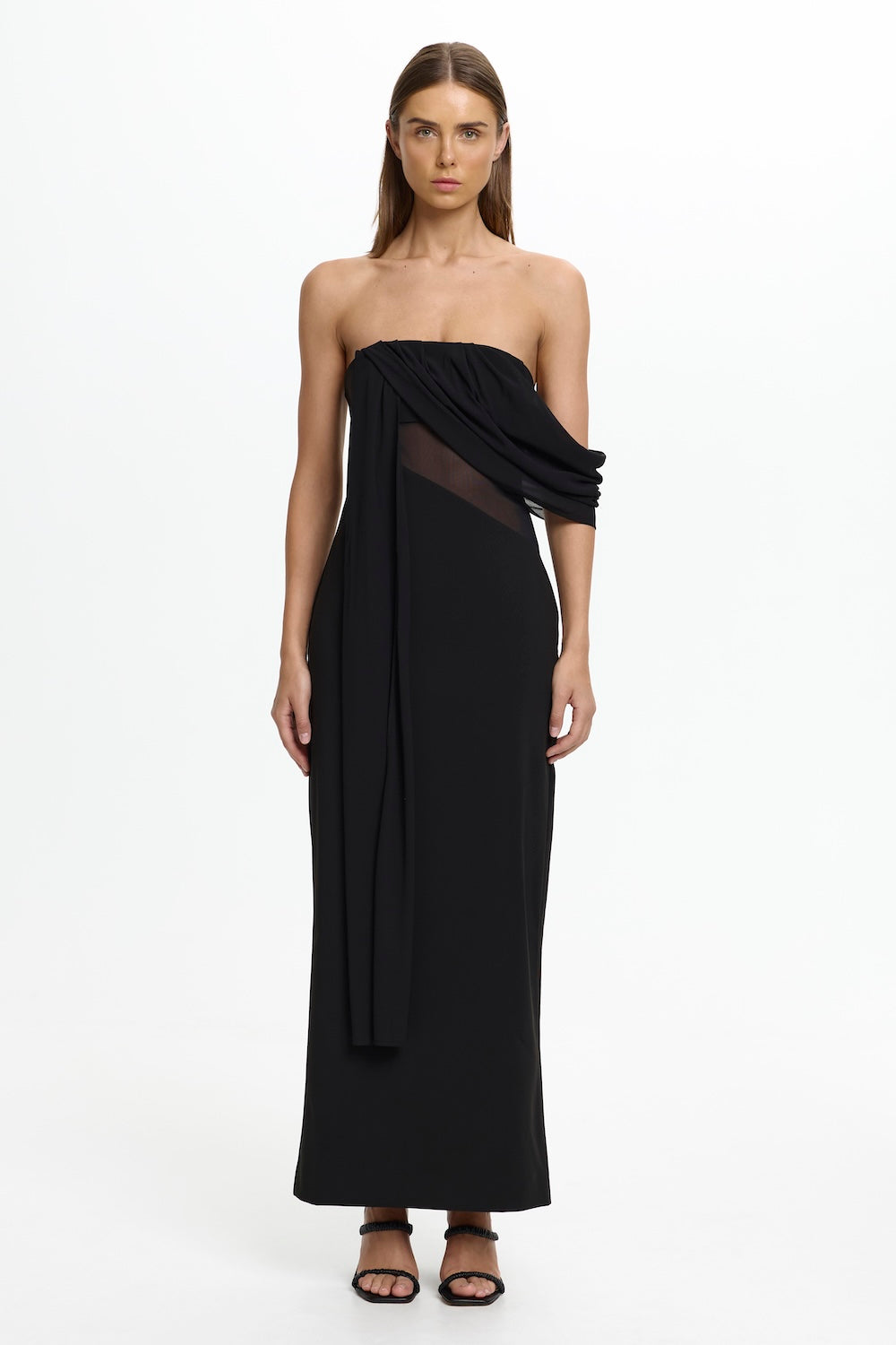 D1-SS260723D_EDDA_ASYMMETRIC_SLEEVE_DRESS-BLACK-1
