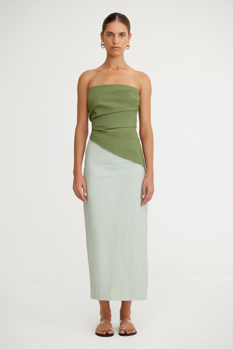 significant other strapless midi dress Significant Other Idette Strapless Midi Dress Brooke + Bel
