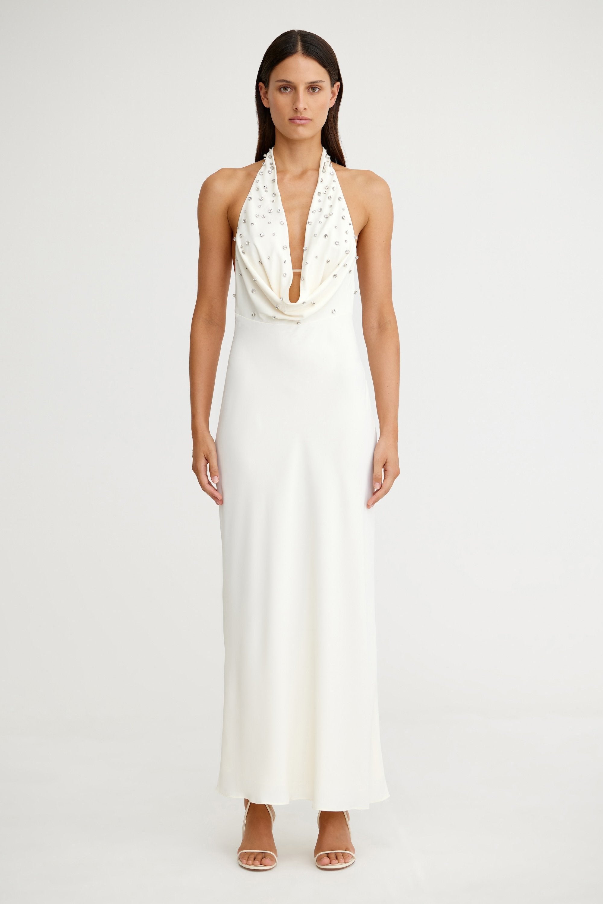 Kimberley One Shoulder Striped Knit Maxi Dress