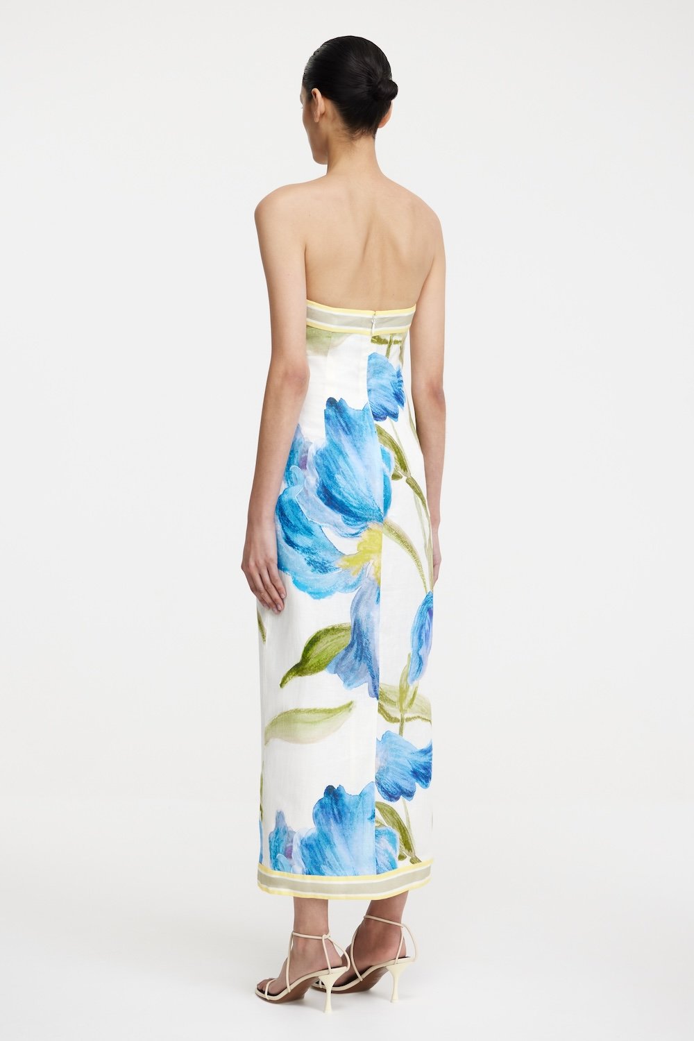significant other tess cotton midi dress Tess Strapless Midi Dress