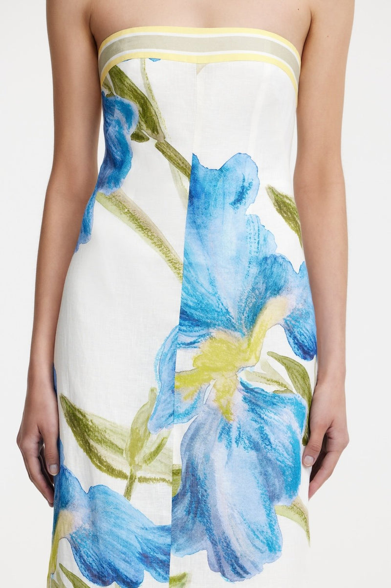 significant other tess cotton midi dress Tess Strapless Midi Dress