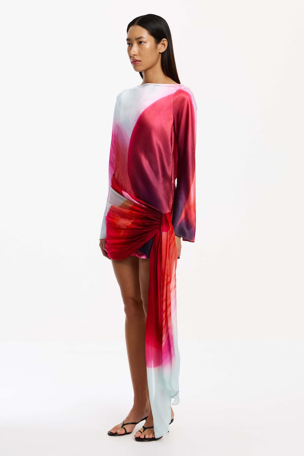 FARRAH LONG SLEEVE MINI DRESS