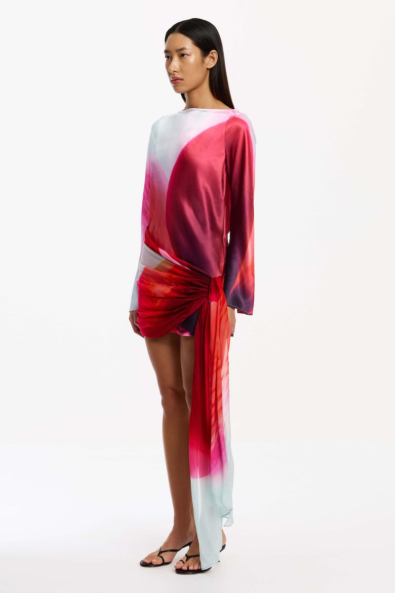 FARRAH LONG SLEEVE MINI DRESS