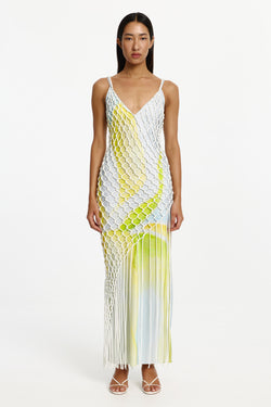 off the shoulder sheer maxi dress if by sea Off-The-Shoulder Sheer Maxi Dress