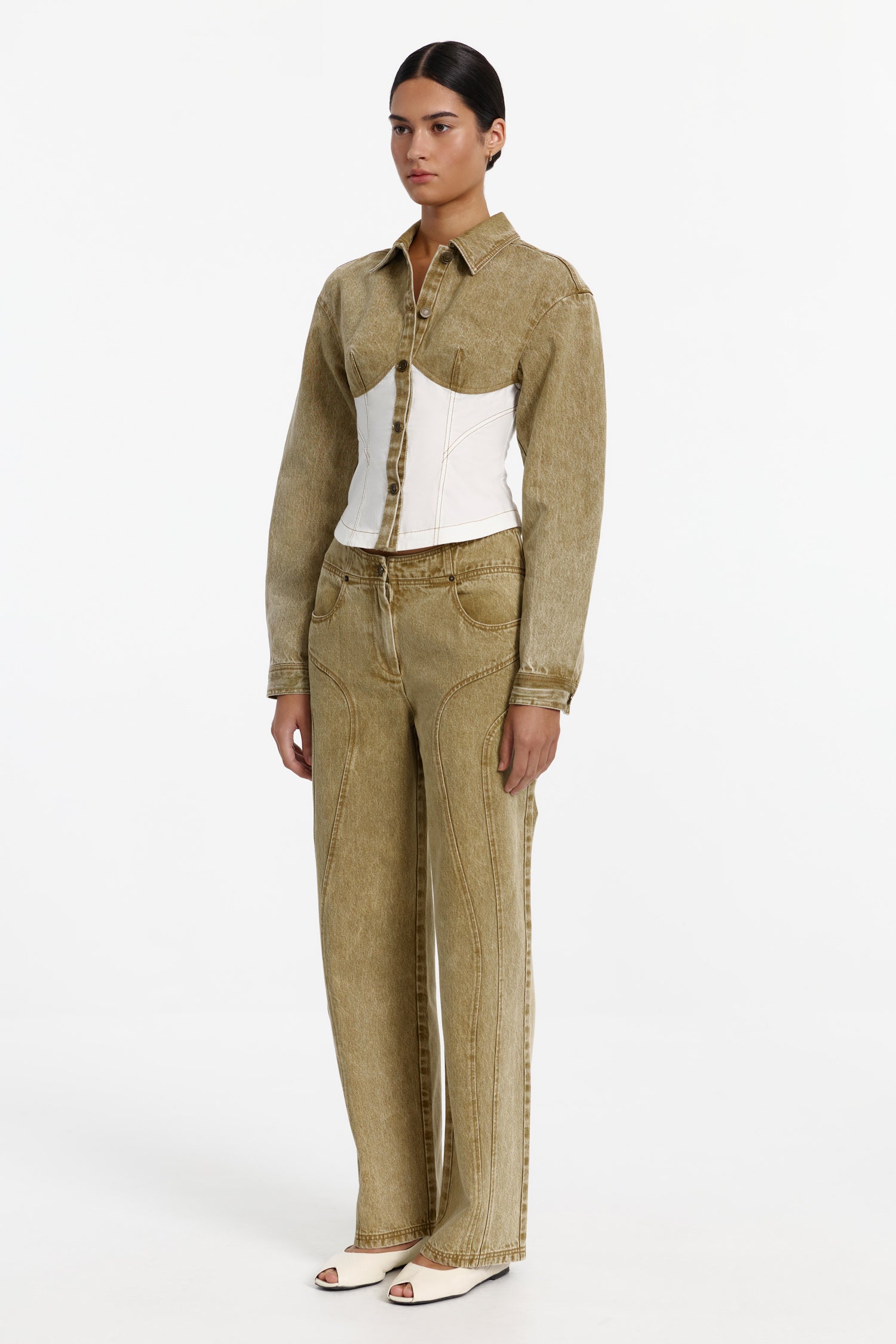 D2-SL260487T-F1_BODICIA_SHIRT_JACKET-MOSSGOLD_SPLICE-2