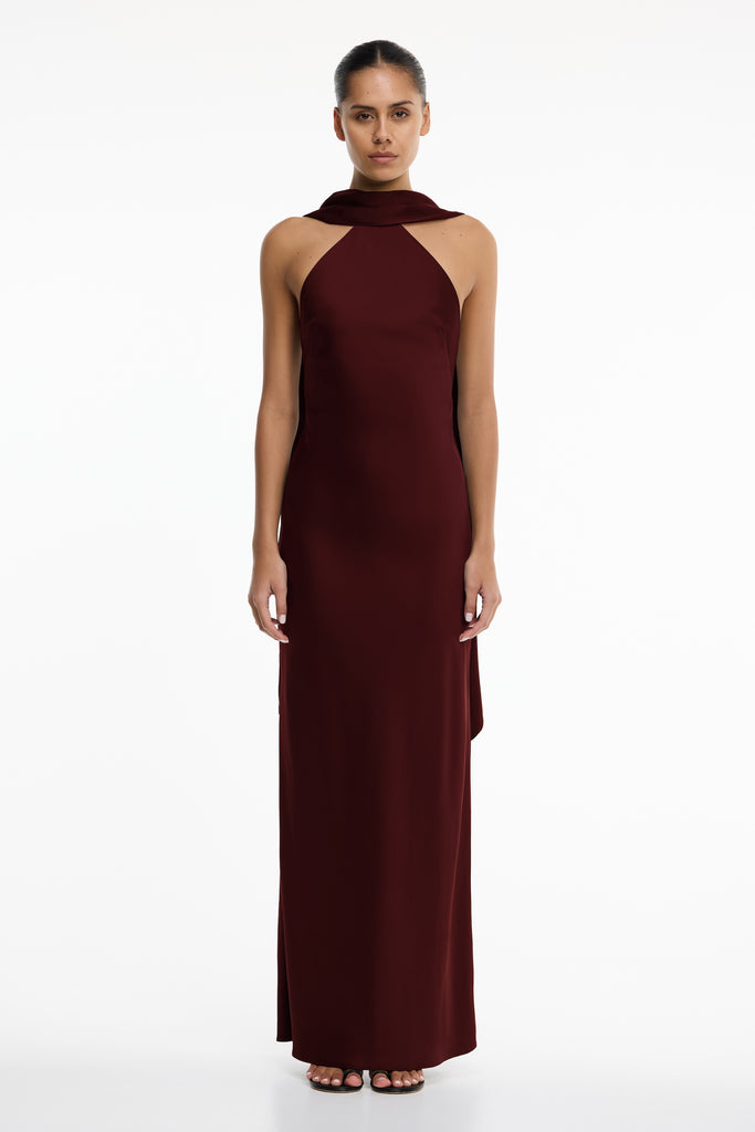 lucile halter dress significant other Maxi for Women, Bordeaux, AU16, SO ONLINE AU Springoween