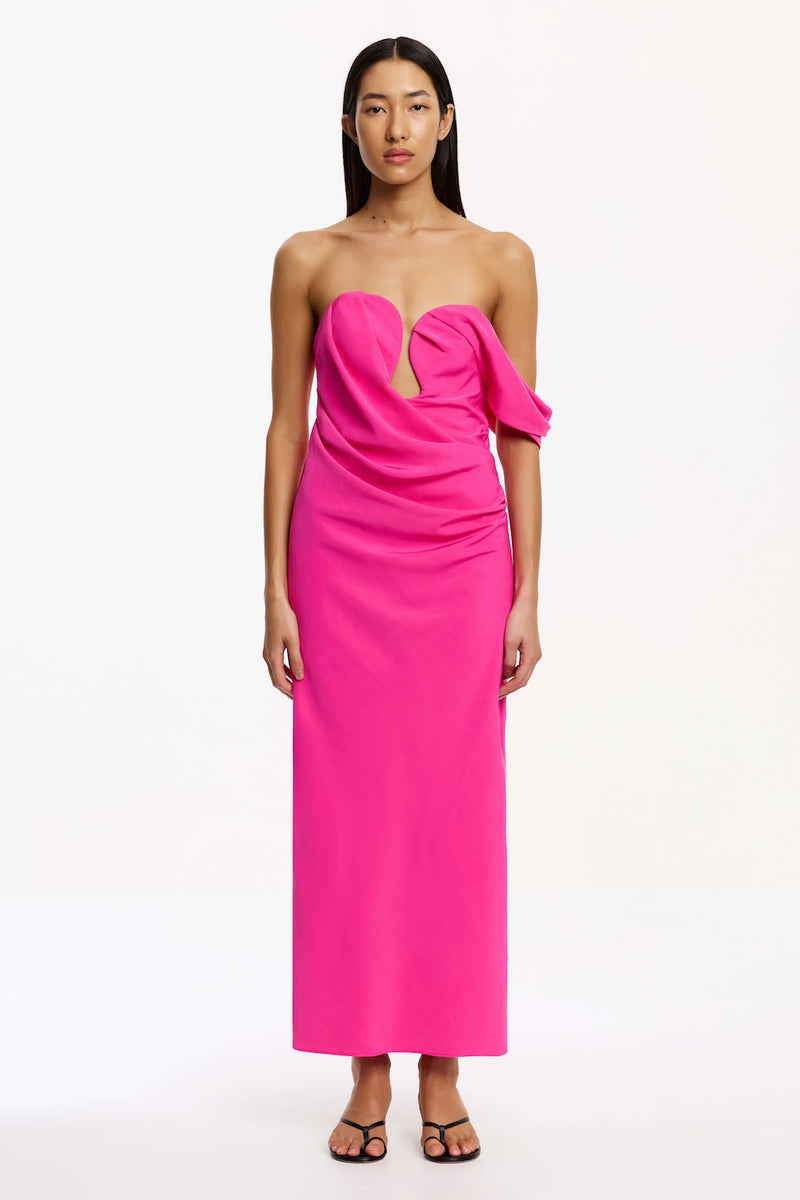 hilda maxi dress Hilda Ruffle Ribbon Backless Maxi Dress