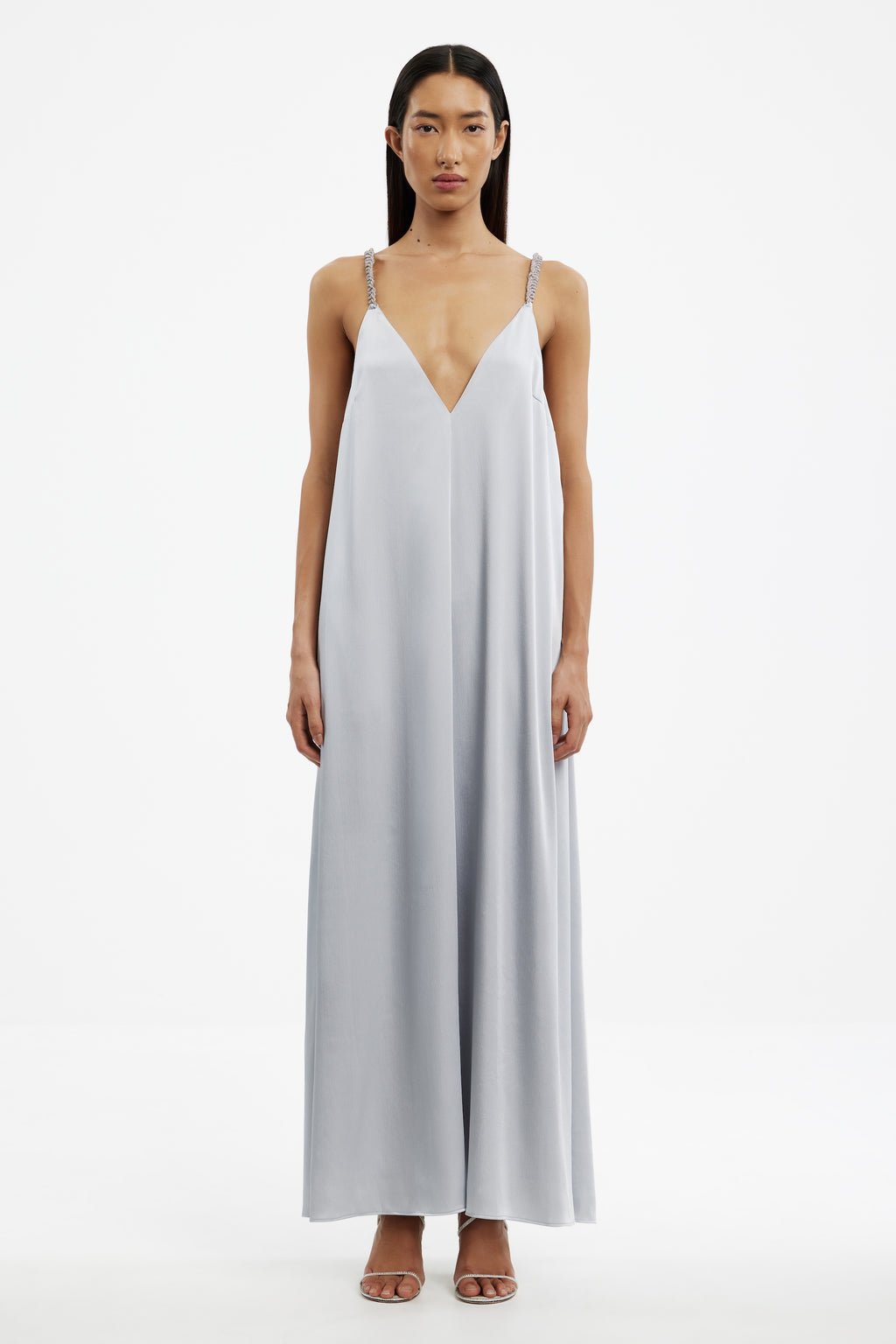 green emerald velvet dress Eleni Dress in Noir