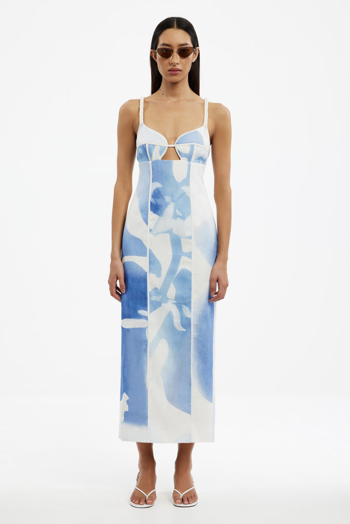 free people rita tiered midi dress