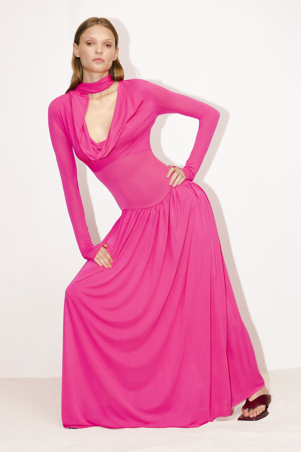 Nirvana Long Sleeve Maxi Dress