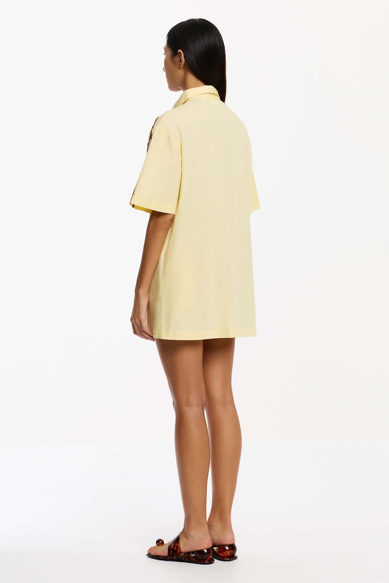 SO ONLINE AU Morrigan Mini Dress, Lemonade, AU12 US8, Woven Cotton, Women's SO ONLINE AU Morrigan Mini Dress, Lemonade, AU12 US8, Woven Cotton, Women's