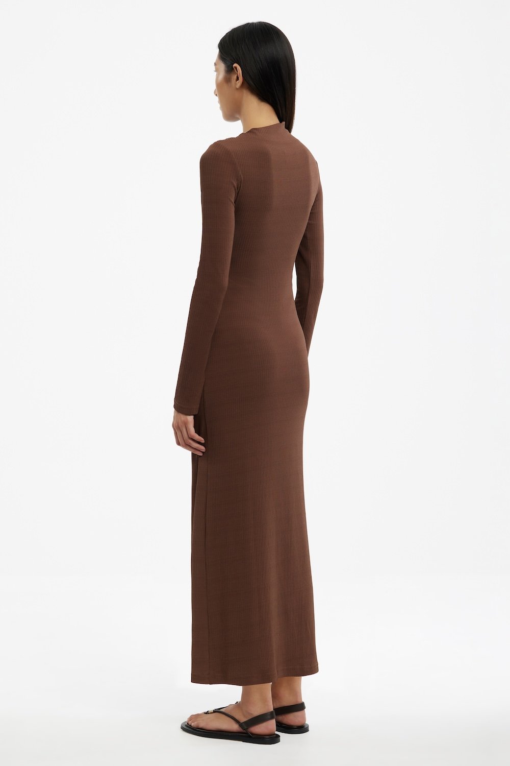 Significant Other Gabriana Long Sleeve Midi Dress in Oak, Size 12 AU