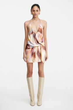copper satin mini dress Genesis Satin Mini Dress - Copper