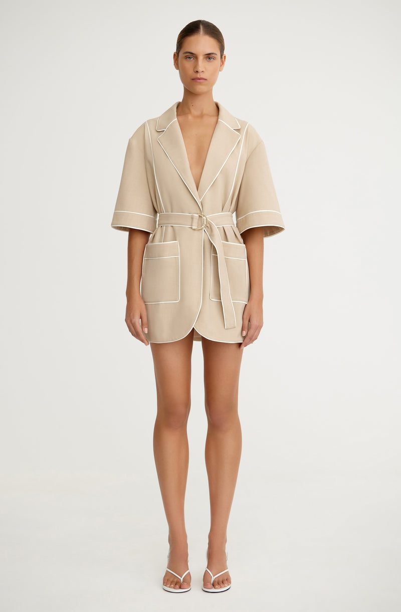 sand shirt dress ROCOCO SAND Emi Shirt Dress in Multi