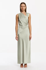 the becca maxi dress SO ONLINE AU Women's Maxi Dress, Sage, AU8 US4, Satin Fabric