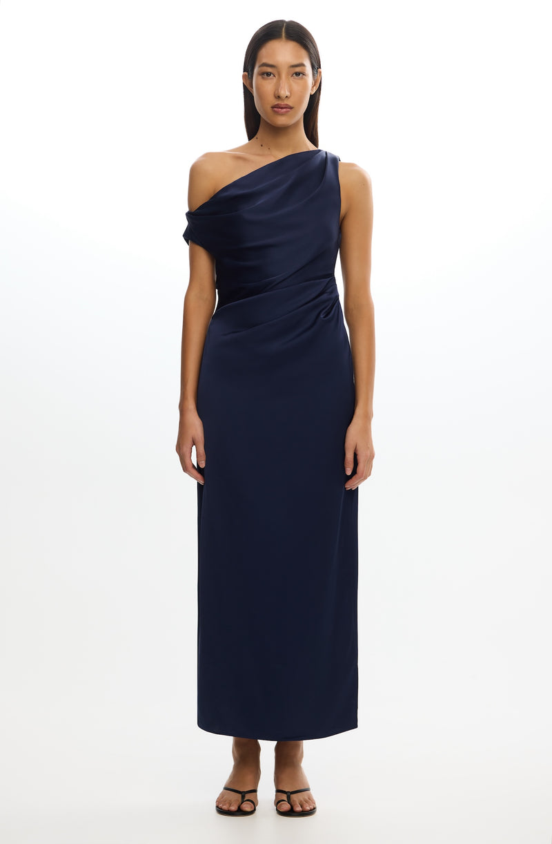 savor the occasion a line dress Savor the Season 100% Cotton Ivory Long Sleeve Midi Dress