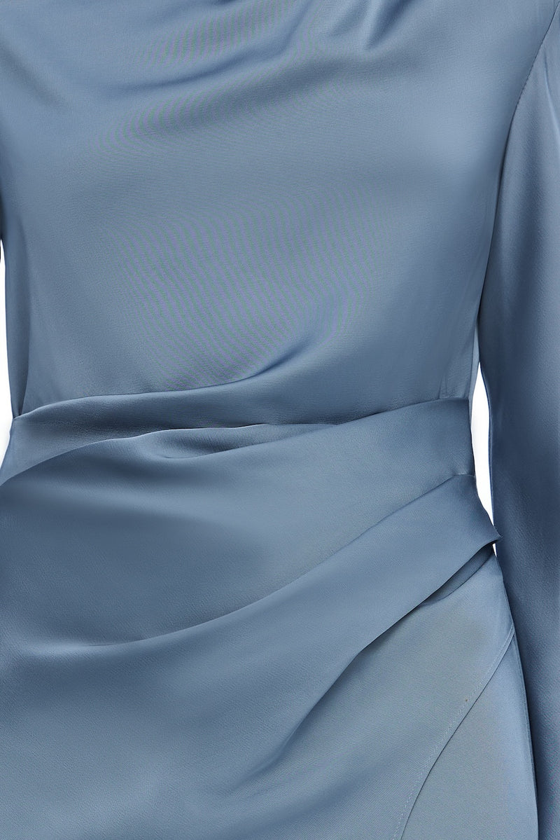 Alyssa Long Sleeve Maxi Dress for Women, Iron Color, AU12 US8 Size Alyssa Long Sleeve Maxi Dress for Women, Iron Color, AU12 US8 Size