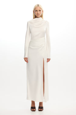 OCCASION SS2504144D_ALYSSA_LONG_SLEEVE_DRESS IVORY 1
