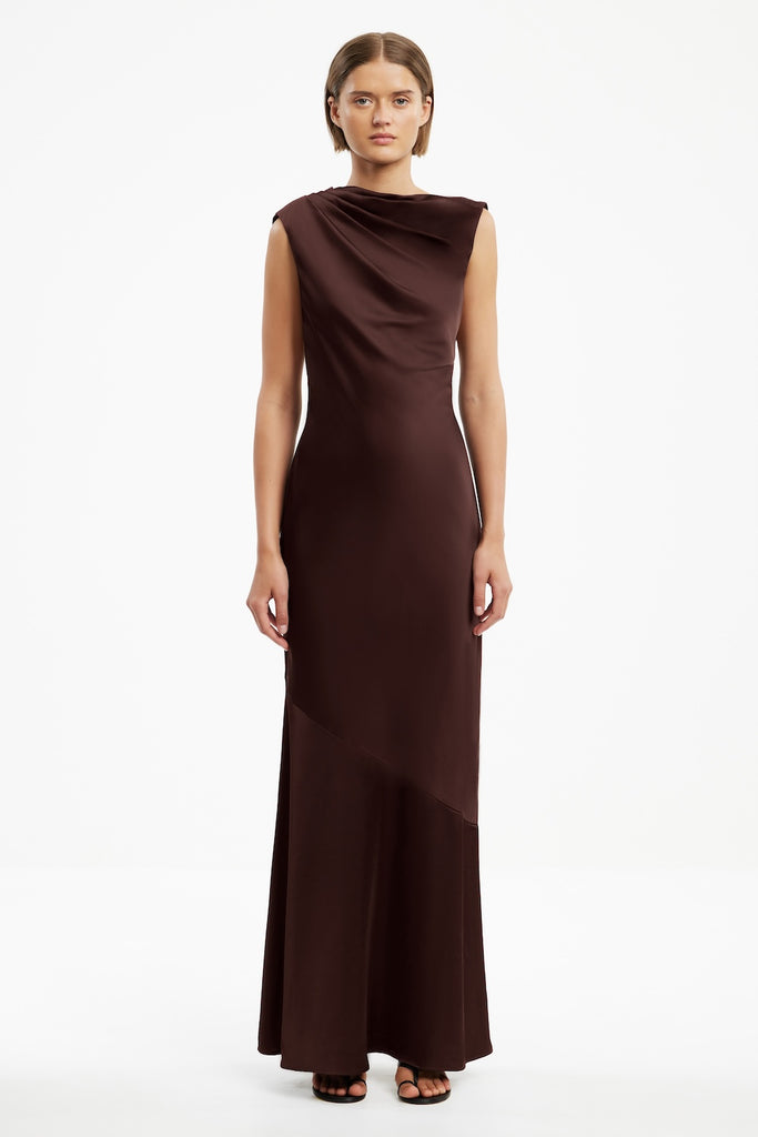 knee length dresses for ladies So Online AU Women's Chocolate Maxi Dress, AU12 US8
