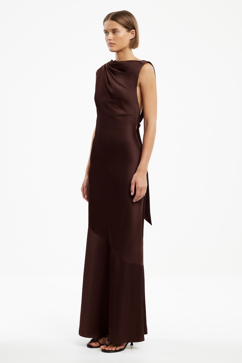 SO ONLINE AU Lana Maxi Dress, Chocolate, AU8 US4