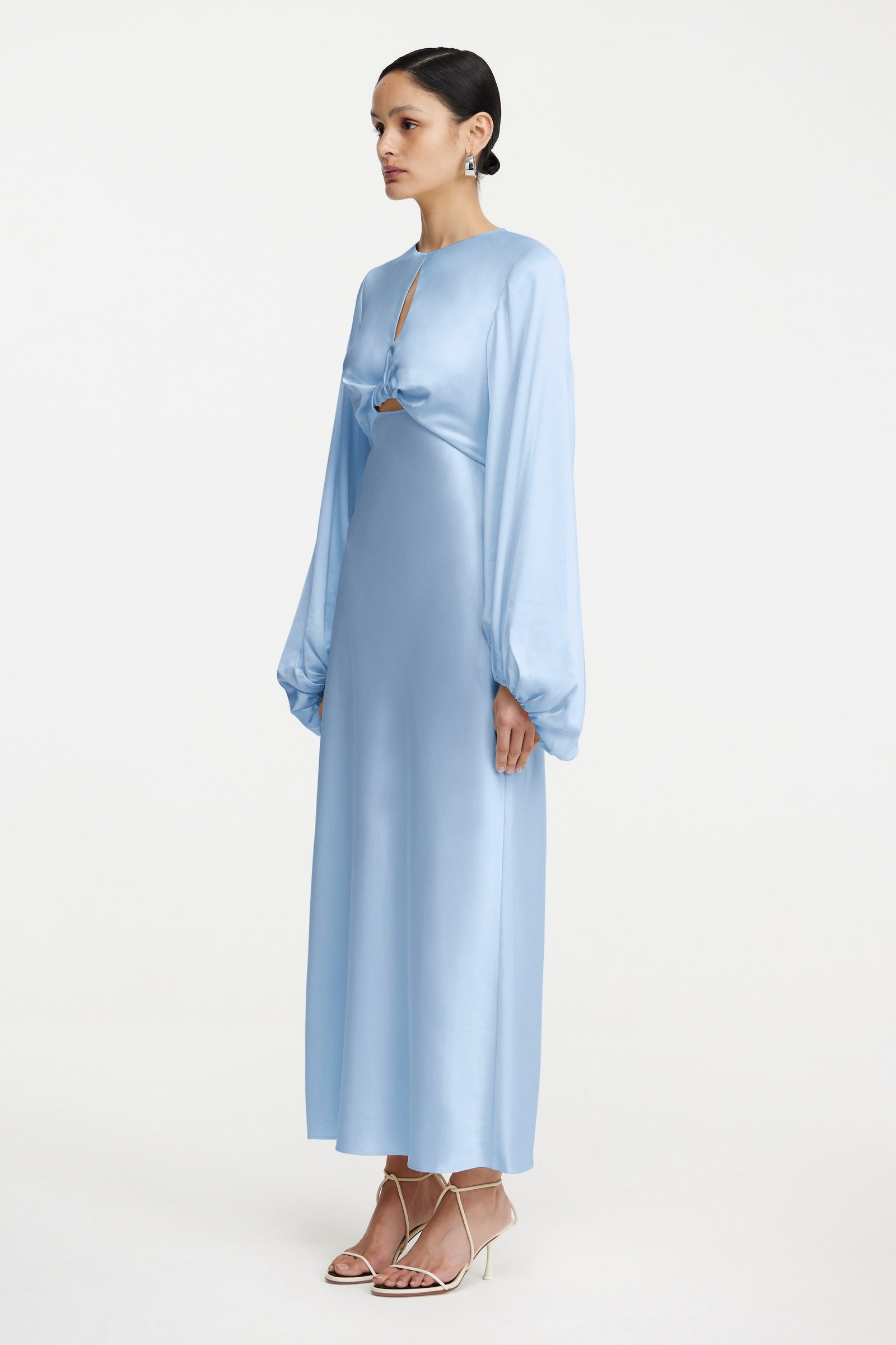 jasmine satin midi dress JASMINE DRESS