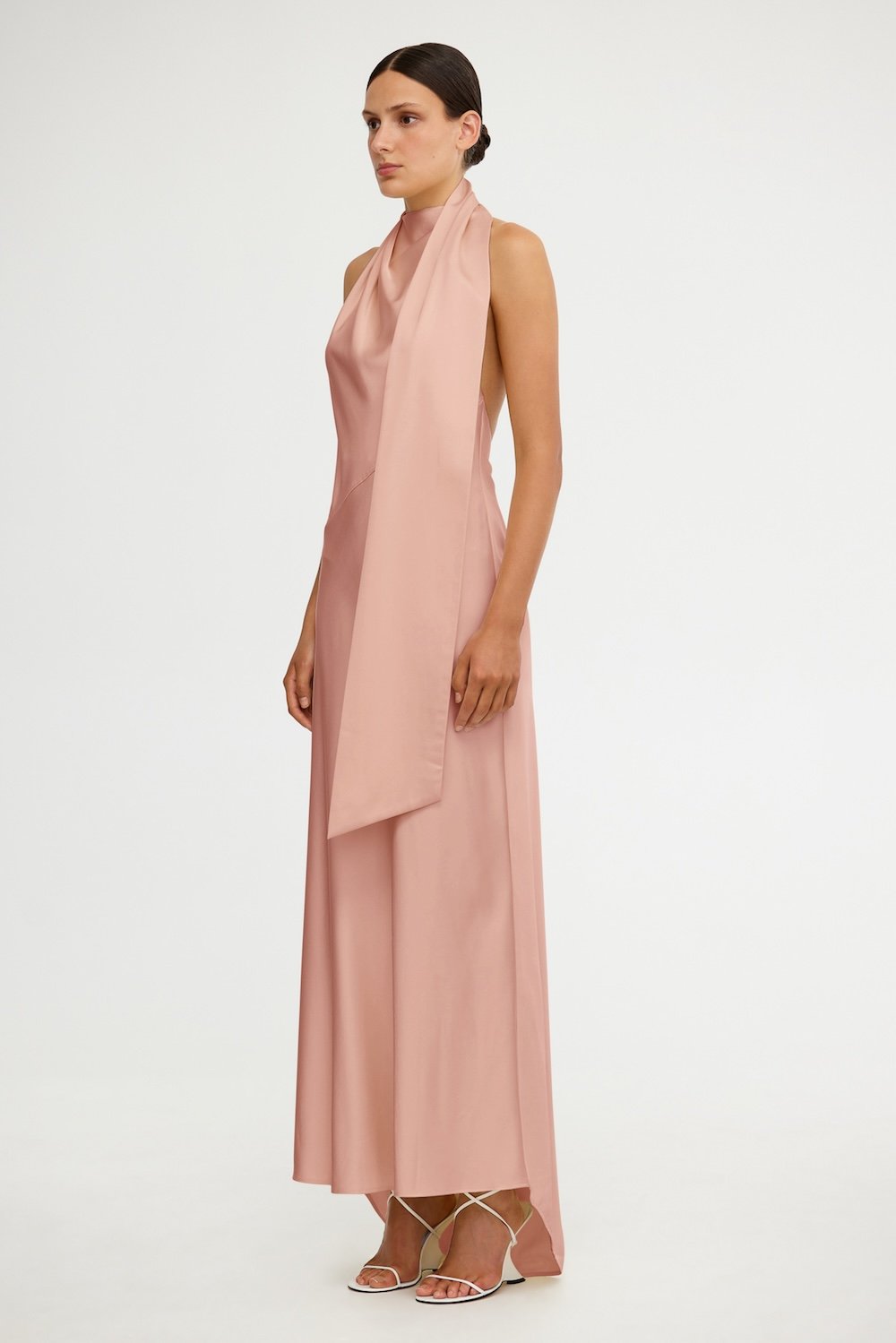 Dizza Halterneck Dress Nougat