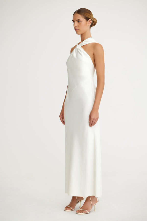 LUCILE DRAPED MAXI DRESS