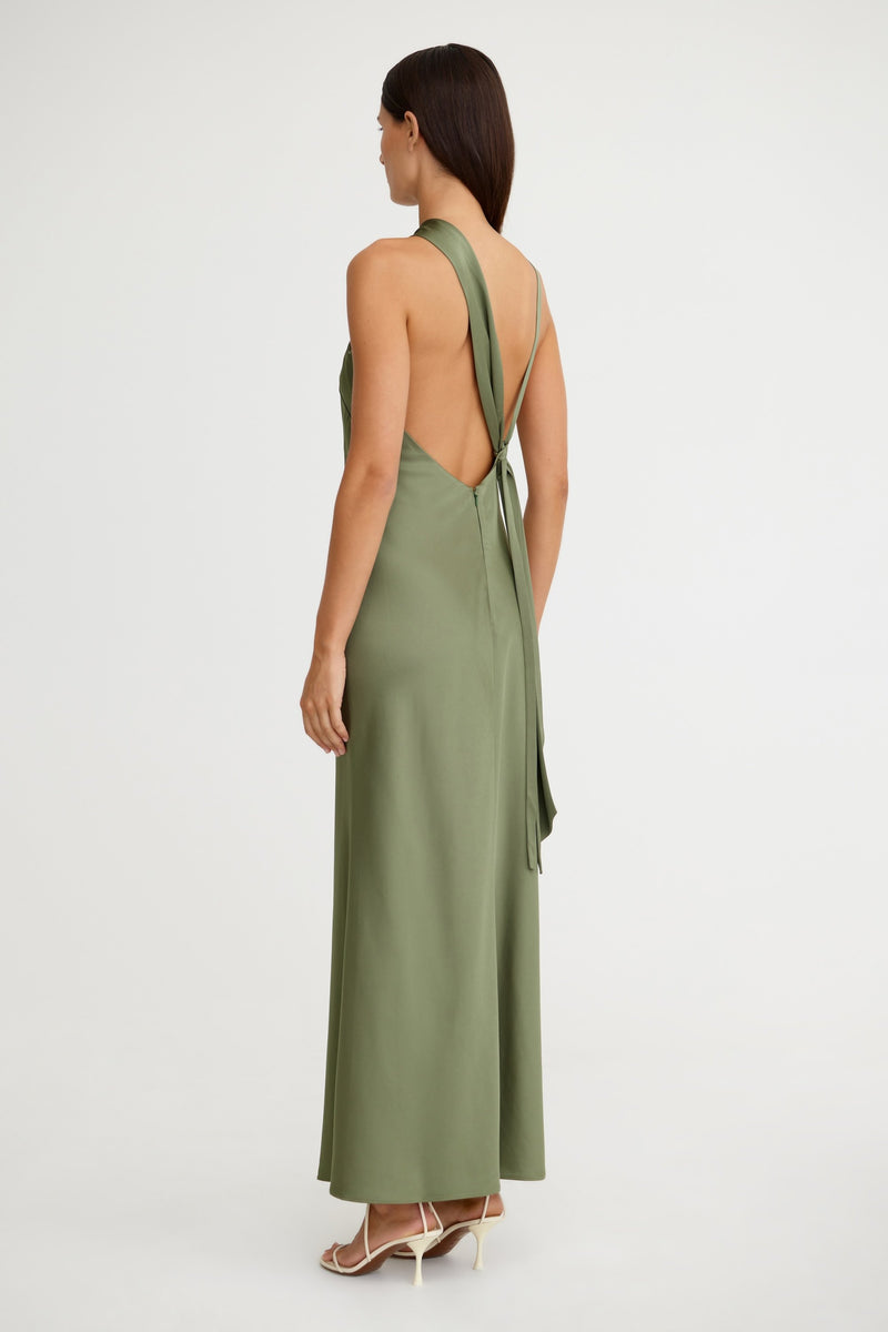 LUCILE DRAPED MAXI DRESS